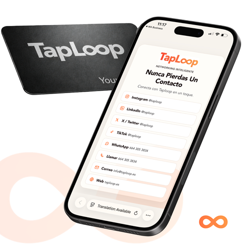 Tarjeta Metálica NFC TapLoop – Networking de Alto Impacto
