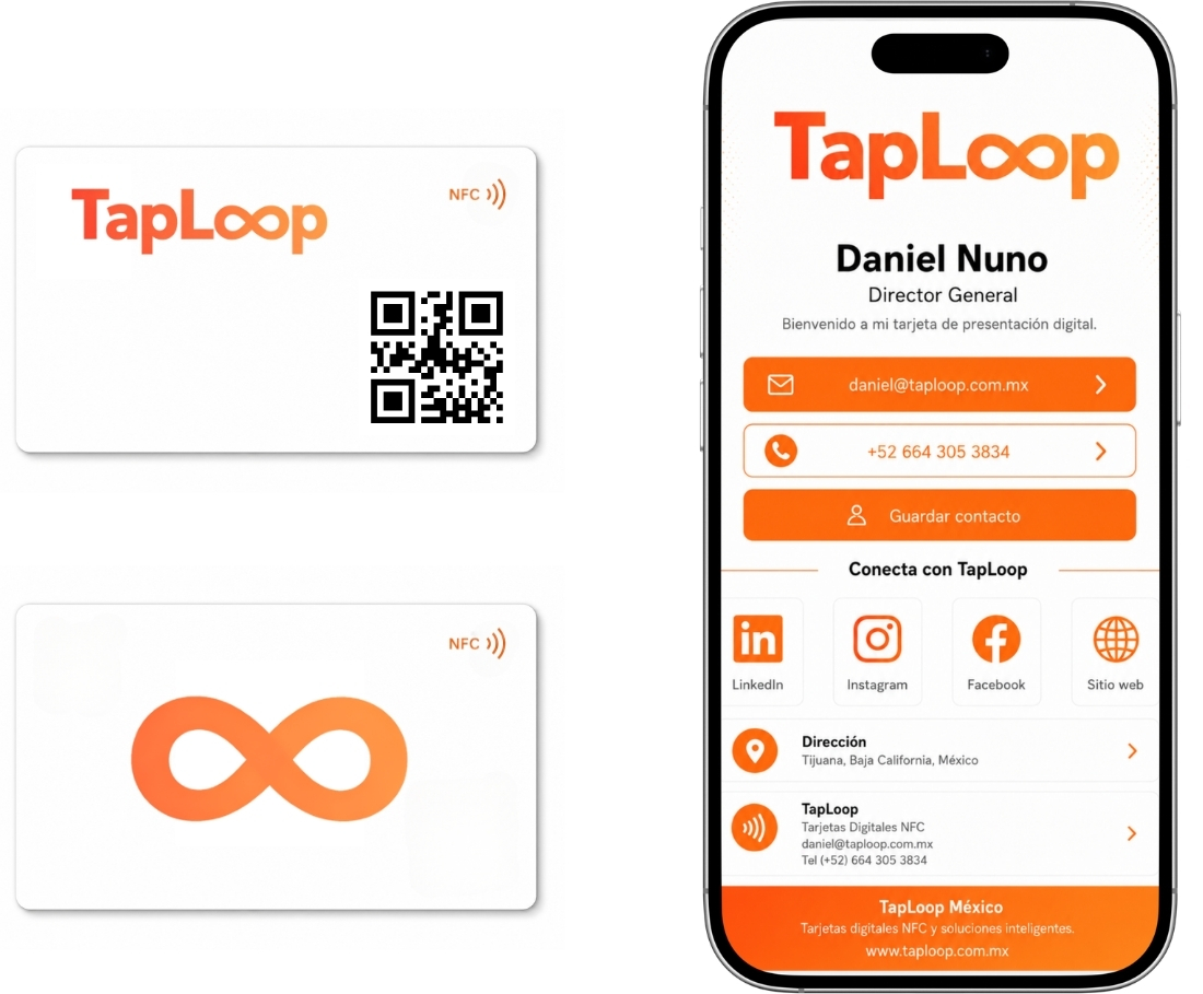 Ejemplo de trabajo de tarjeta digital TapLoop