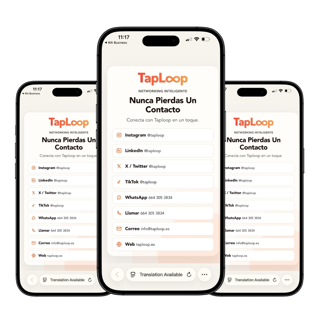 Equipo con imagen unificada TapLoop