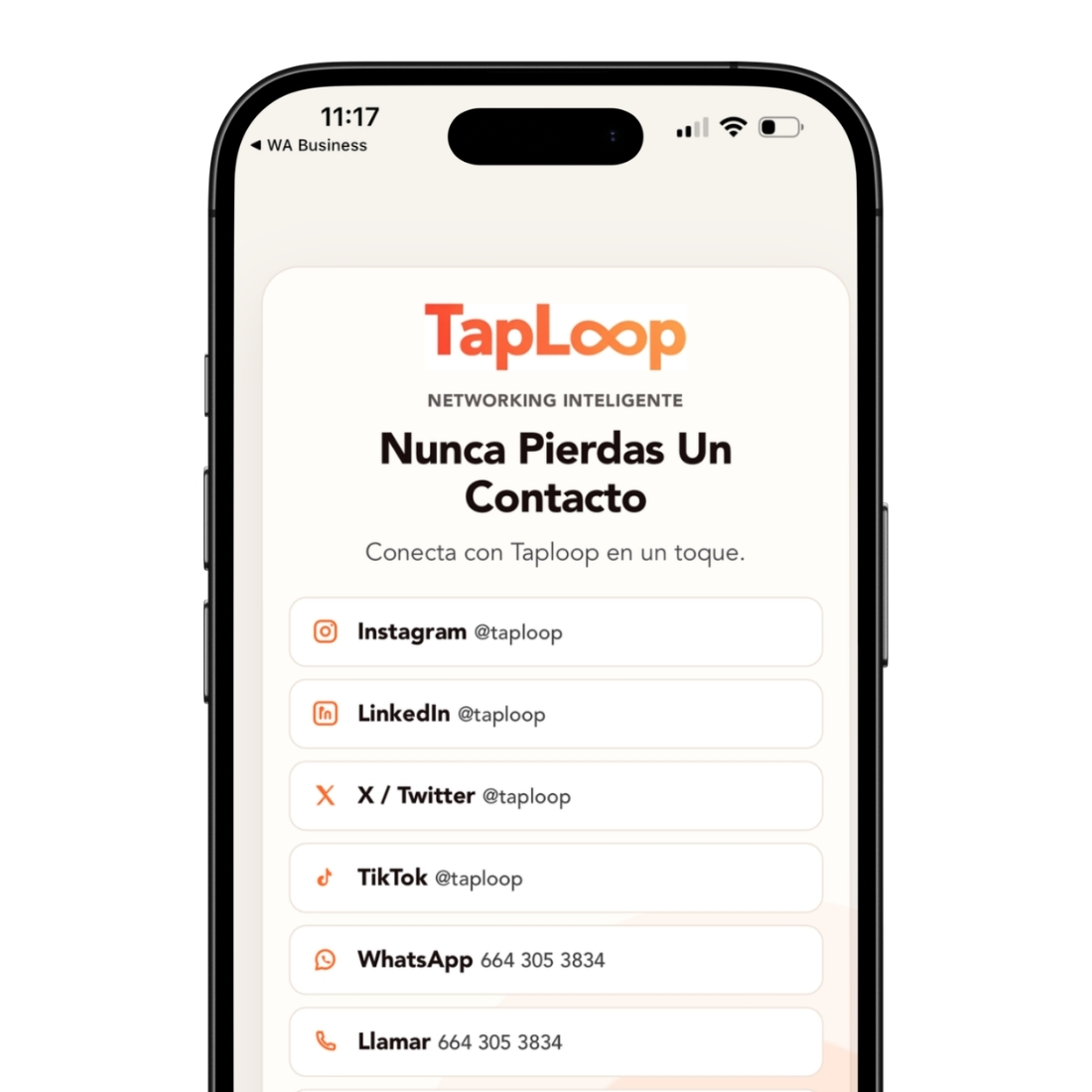 Equipo de ventas usando TapLoop en una reunión de negocios